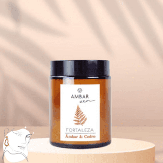 Bougie Ambar Zen Ambre et Cèdre