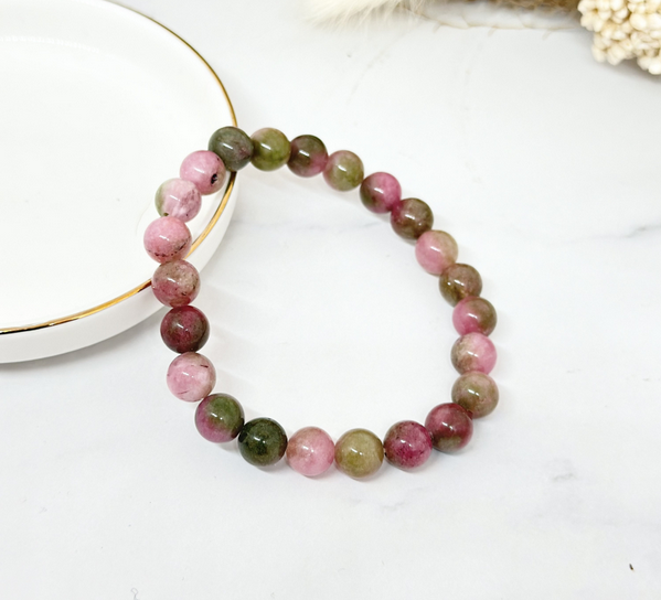 Bracelet Pierre Naturelle 8mm Rhodonite (réf 11)