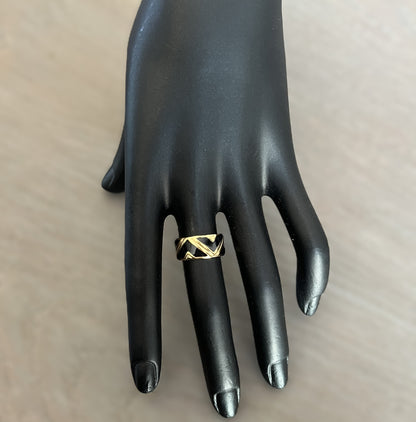 Bague Black and Gold (réf B13)